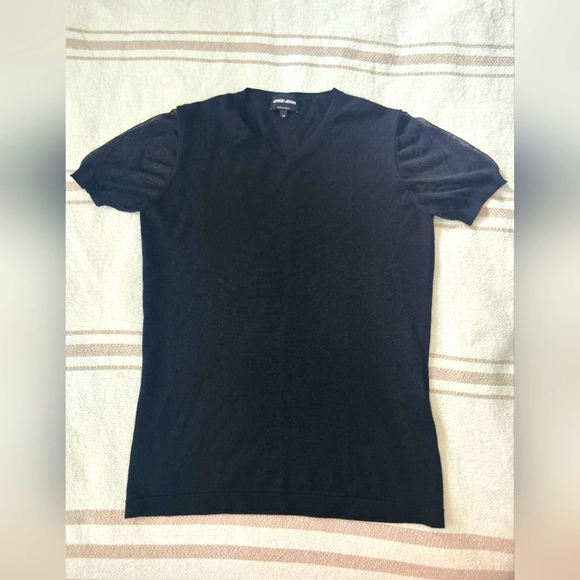 Armani Black Blouse - Picture 2 of 10